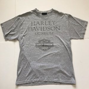Vintage Harley Davidson Museum Logo T-shirt